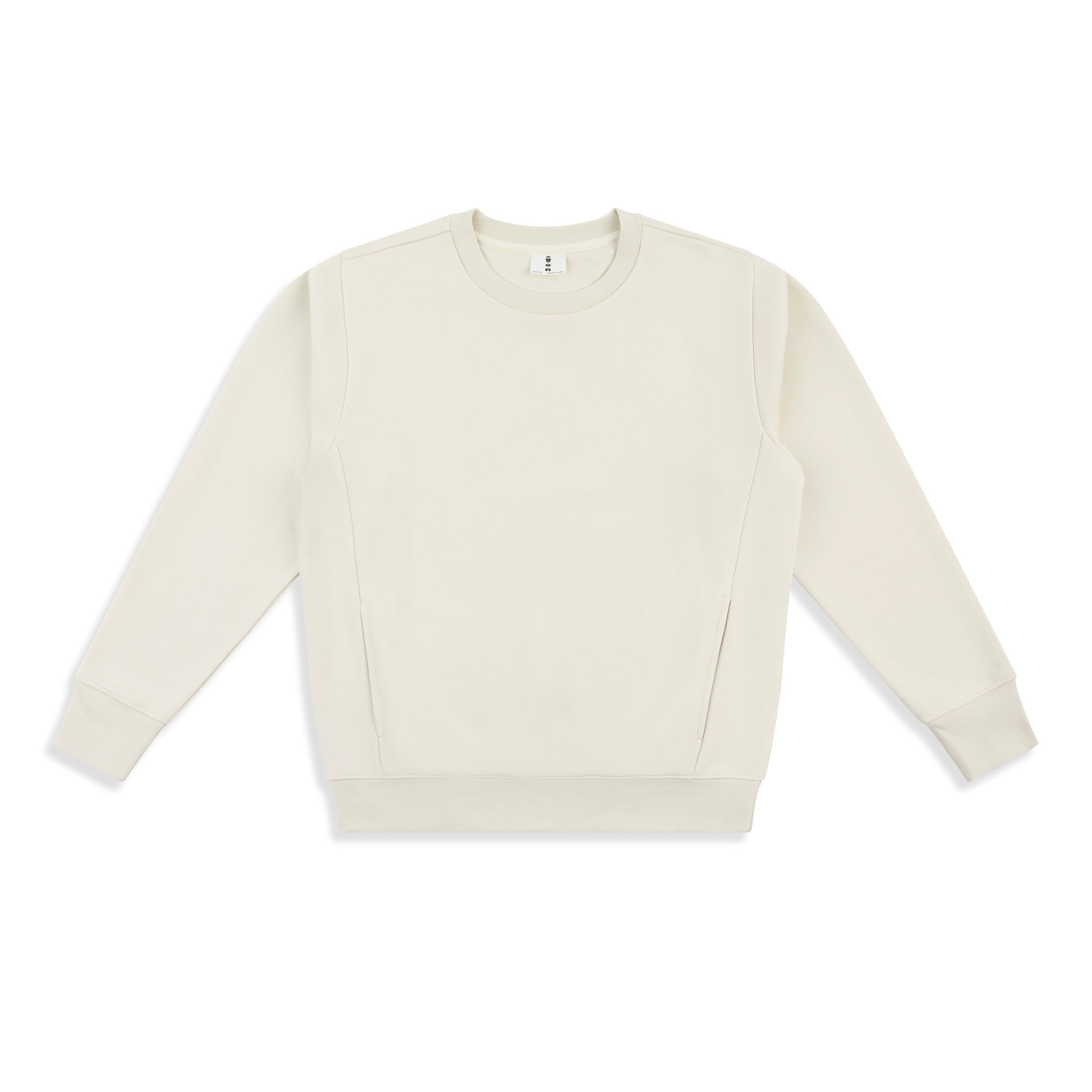 Panel Crew Neck Fleece Sweatshirt
