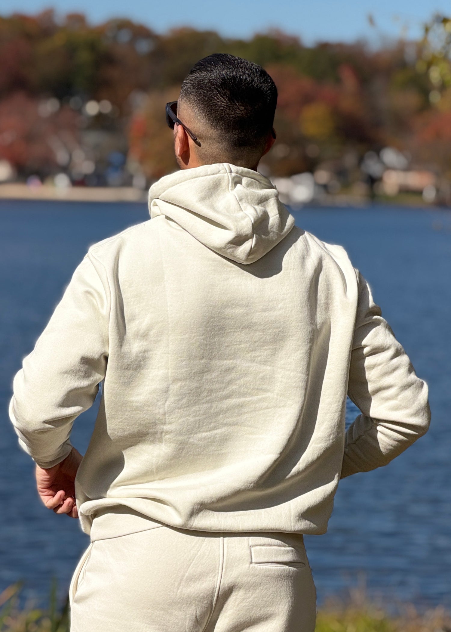 Panel Hoodie Fleece Sweatshirt