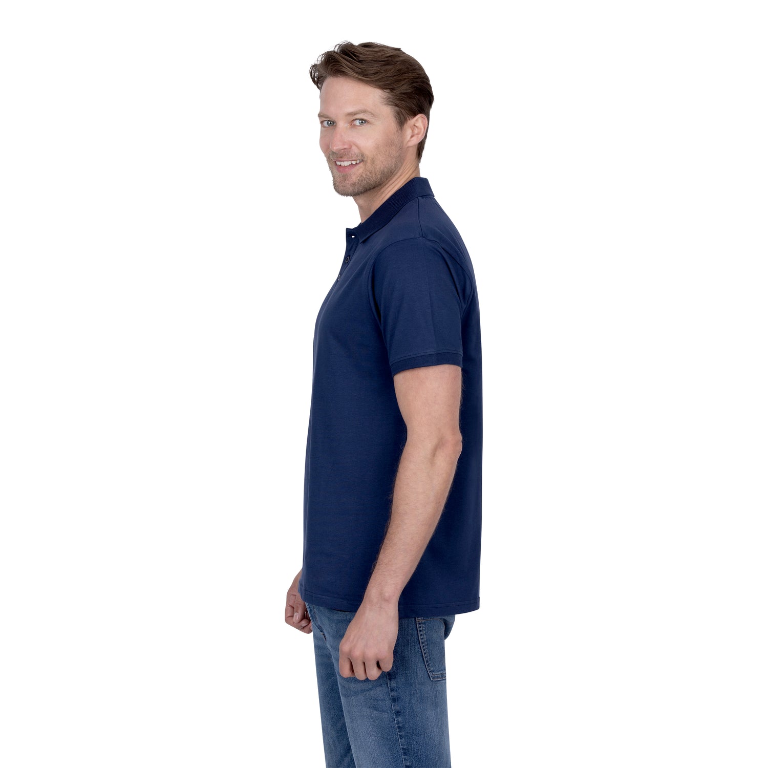 Short Sleeve Cotton Jersey Polo Shirt