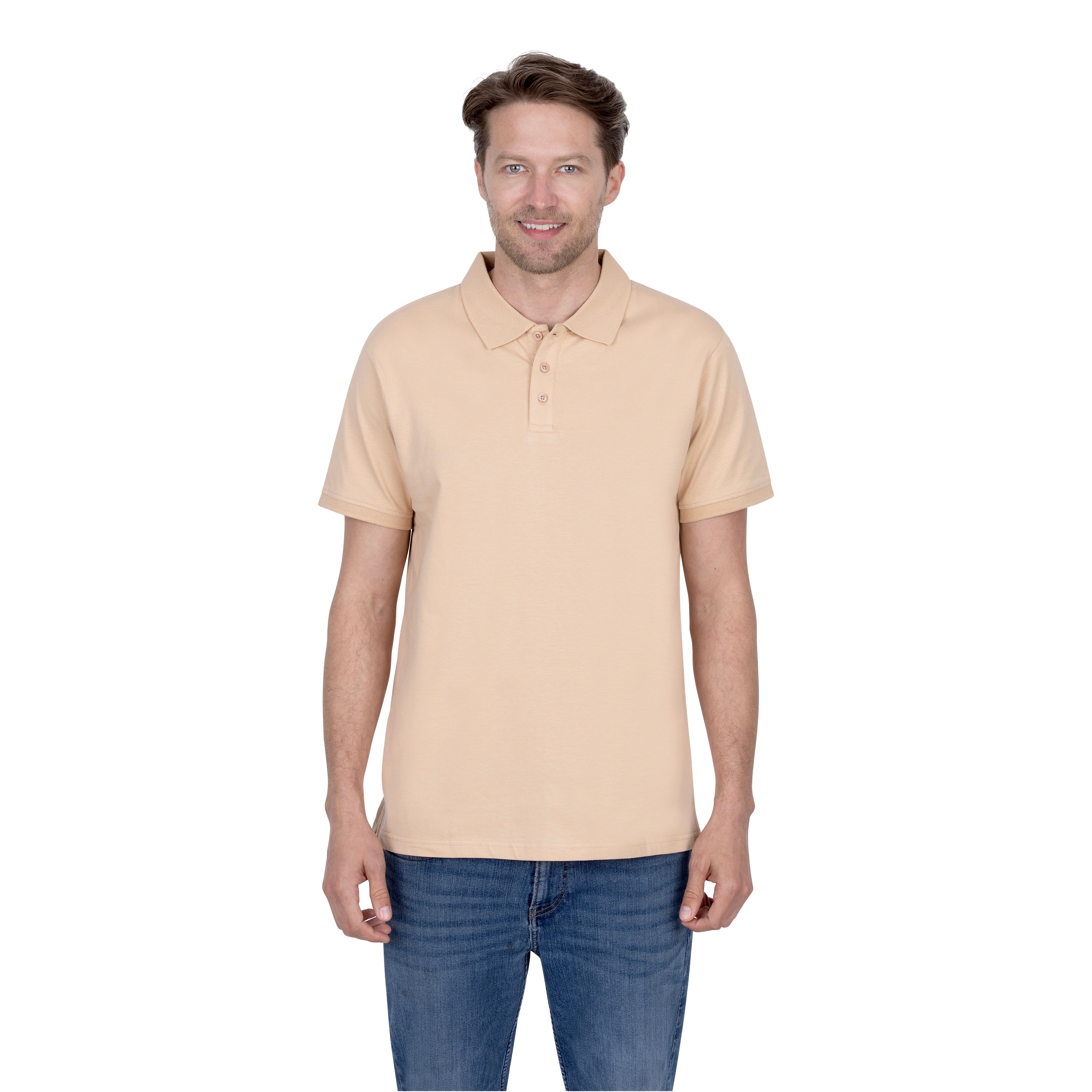 Short Sleeve Cotton Jersey Polo Shirt