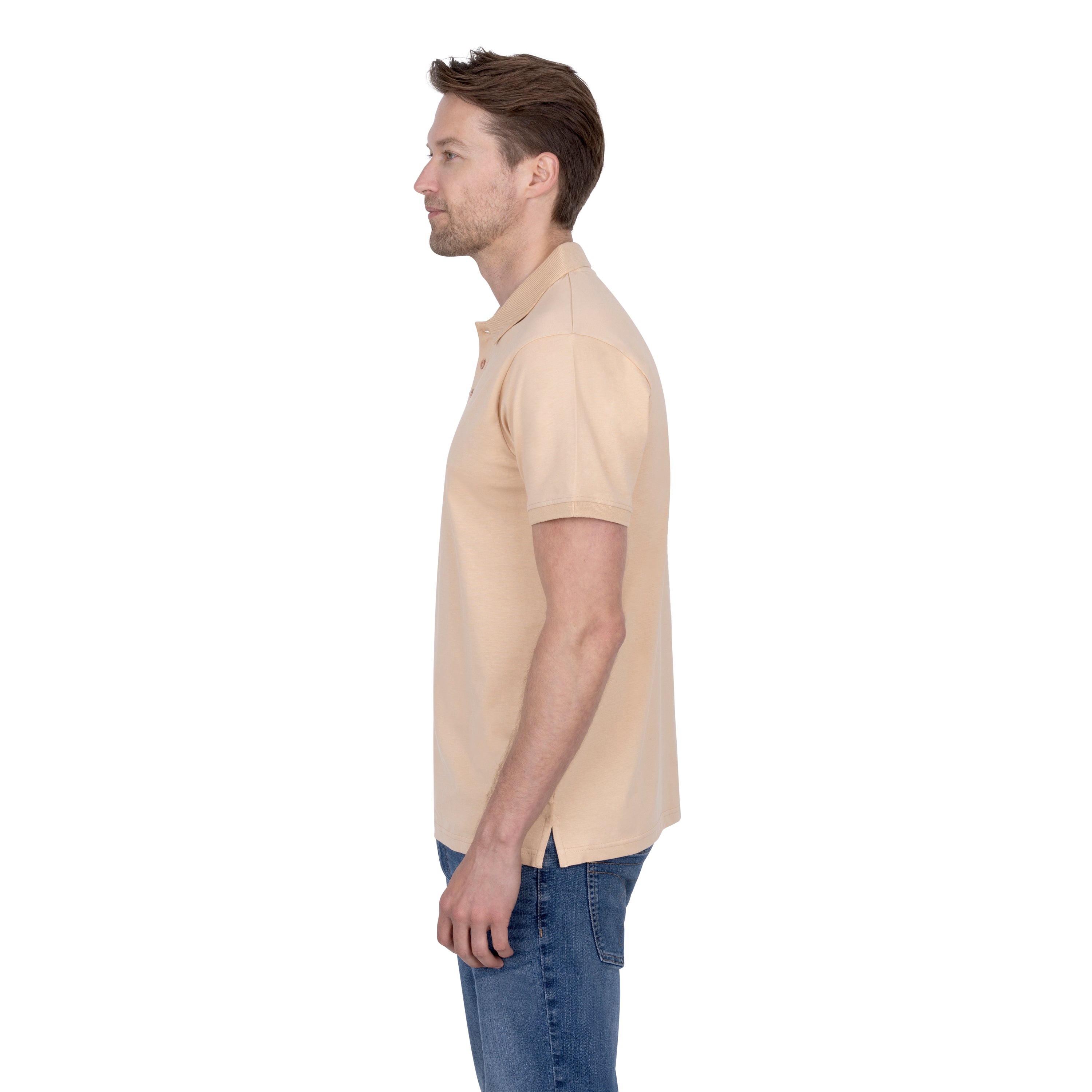 Short Sleeve Cotton Jersey Polo Shirt