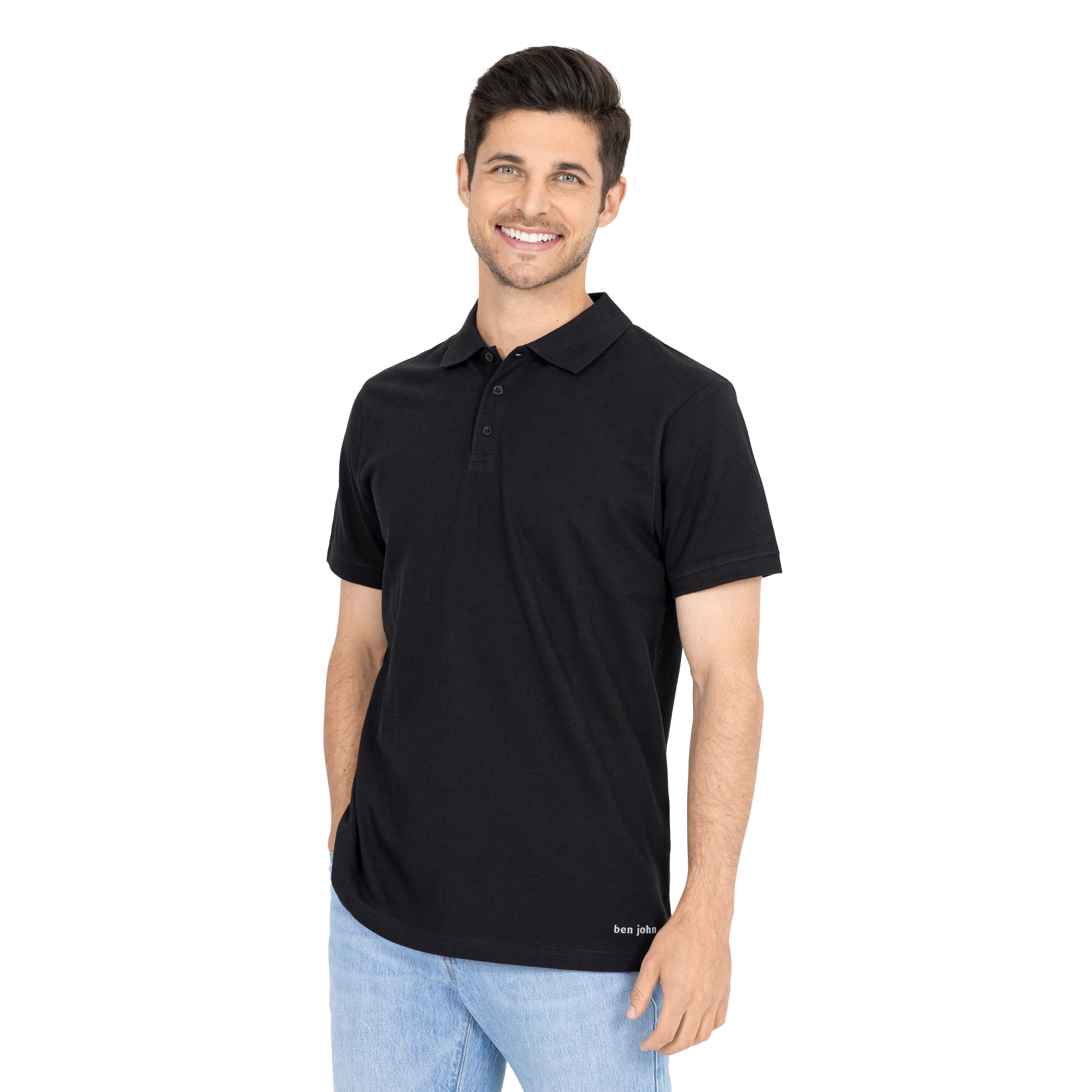 Short-Sleeve Solid Pique Polo
