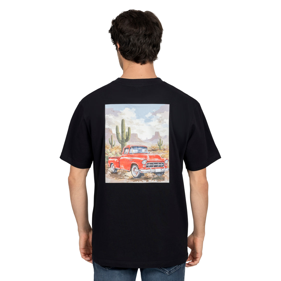 Short Sleeve Graphic T-Shirt - Red Truck