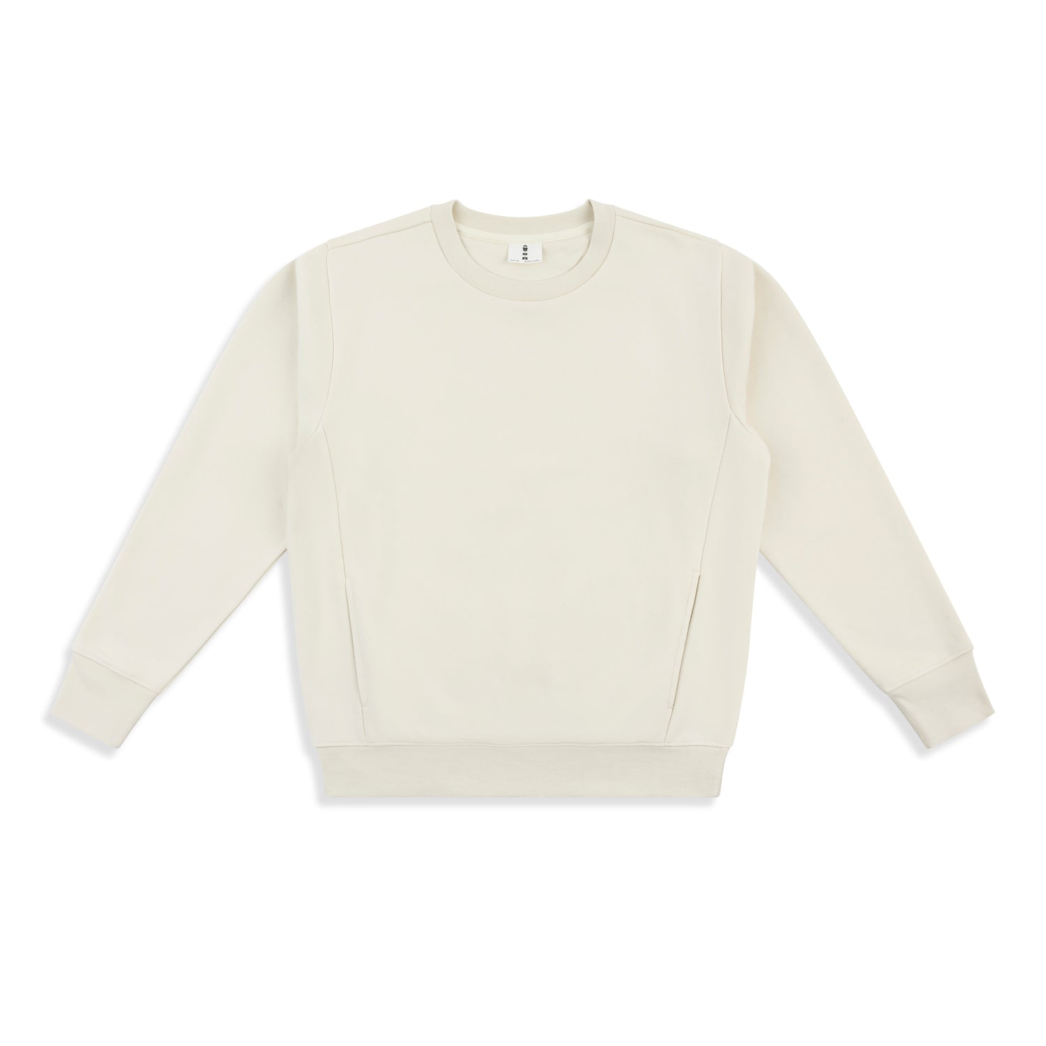 Panel Crew Neck Fleece Sweatshirt