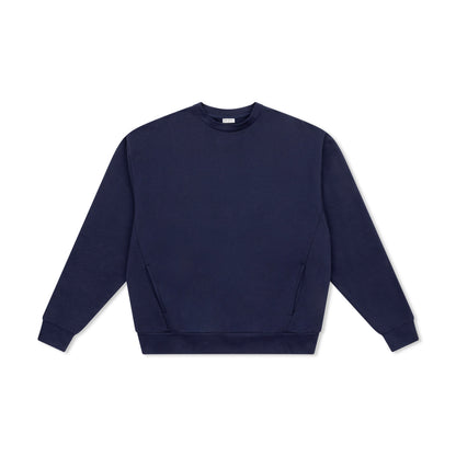 Panel Crew Neck Fleece Sweatshirt