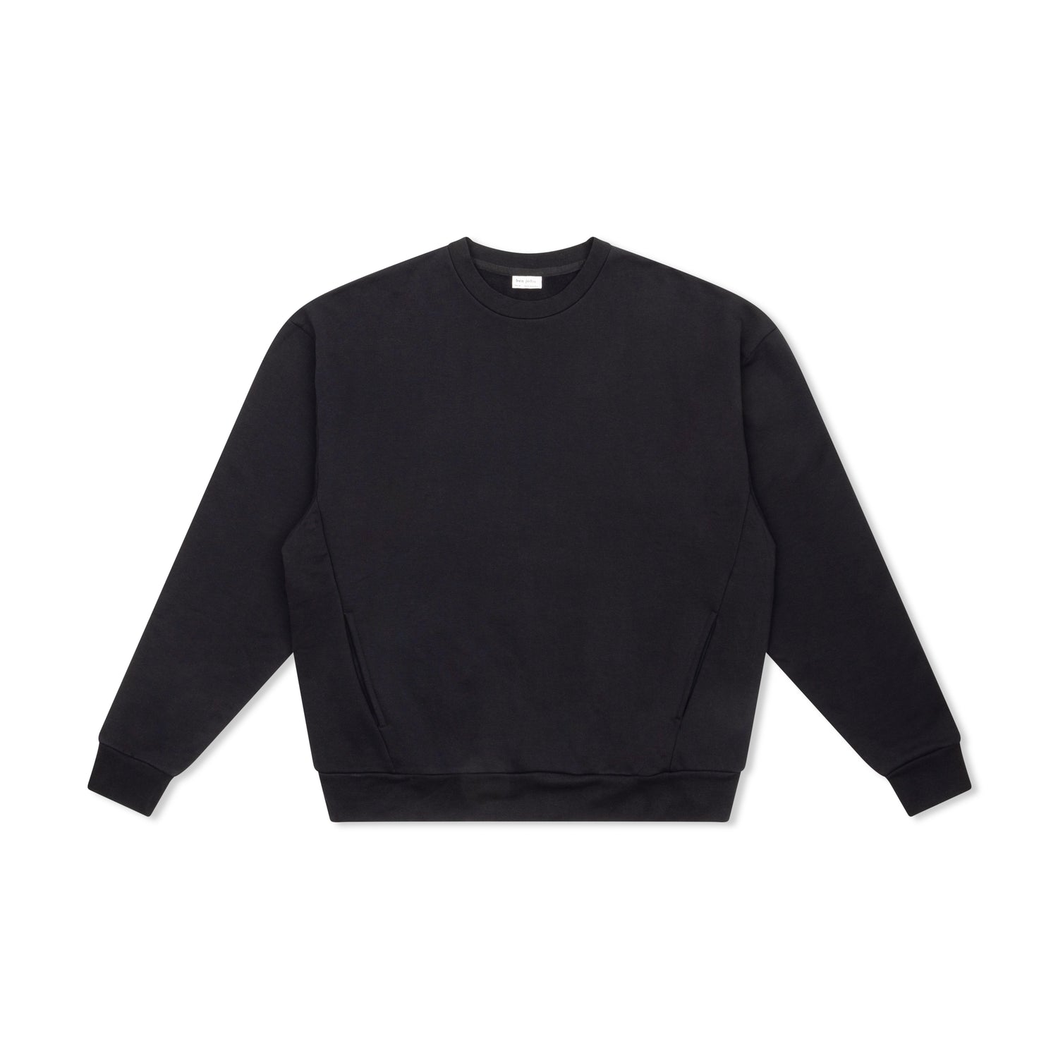 Panel Crew Neck Fleece Sweatshirt