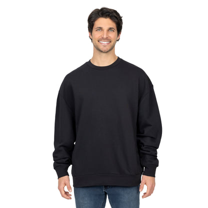 Panel Crew Neck Fleece Sweatshirt