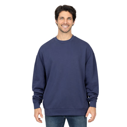 Panel Crew Neck Fleece Sweatshirt
